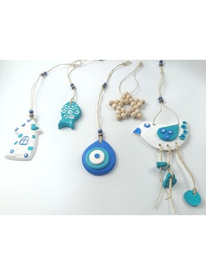 Leaf Shop Kuş Balkon Bahçe Duvar Süsü Deniz Temalı El Yapımı Doğal Malzemeler Denizcilik Temalı Gündelik Hayvan Süsü