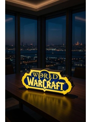MEKTrend World Of Warcraft Tasarımlı Dekoratif Aydınlatma (31X13CM)