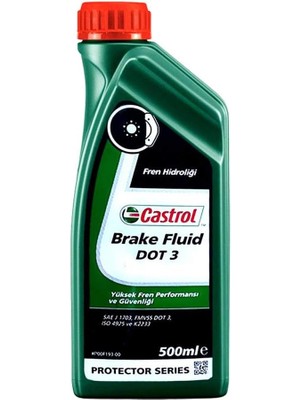 Leaf Shop Brake Fluid Dot 3 500 ml Fren Hidrolik Sıvısı