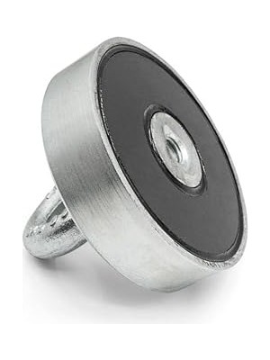 Leaf Shop Magneteksan Ø80 mm Ferrit Çok Güçlü Pot Mıknatıs