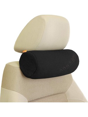 Leaf Shop Bambu Serisi | Ortopedik Araç Boyun Yastığı | 2 Li Paket | Siyah Renk