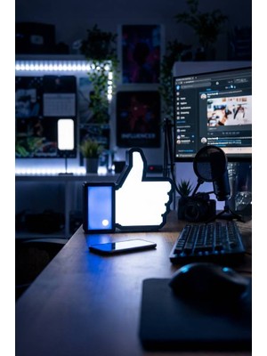 MEKTrend Like / Beğeni Tasarımlı Dekoratif Aydınlatma (23X19CM)