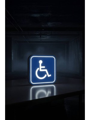 MEKTrend Engelli Işareti Tasarımlı Dekoratif Aydınlatma (21X21CM)