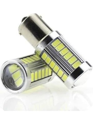 Leaf Shop Light-X Auto Lighting Tek Duy 93 Geri Vites LED Sinyal Ampülü ve Park Ledi Beyaz (2'li Paket)