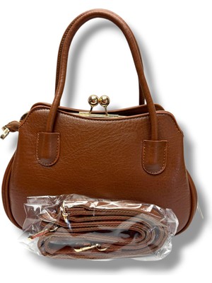 Janussi 2013-26 Baskı Deri El ve Omuz Askılı Kadın Çanta