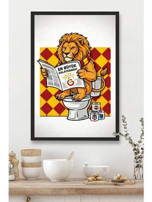 Banyo Tablosu Mdf Tablo Banyo Için Tuvaletini Yapan Aslan Gs |bnymdf