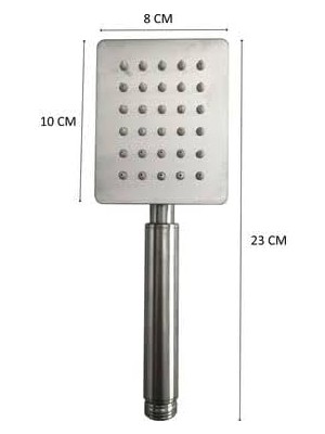 Leaf Shop 304 Çelik Duş Başlığı-Darbeye Düşmeye Kırılmaya Dayanır-Kirece Dirençli-Kolay Monta Duş Başlığı