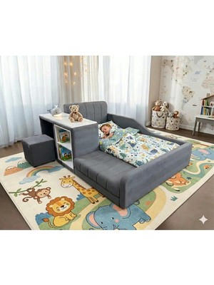 Puf Bebe Montessor Serisi_puf_çocuk ve Bebek Yatağı (Iç Yatak Dahildir)