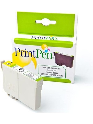 Leaf Shop Epson T0711 Siyah Muadil Mürekkep Kartuşu