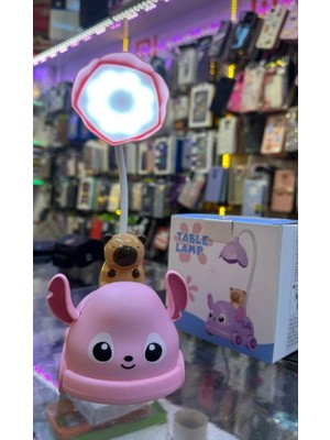 TeknoBeyza Sevimli Figürlü Şarjlı Masa Lambası - Esnek Gövdeli Dokunmatik Gece Lambası (Retro Telefon & Araba Serisi)