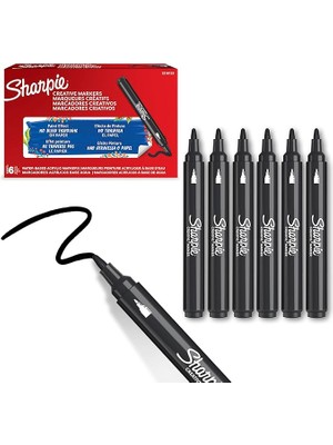 Leaf Shop Akrilik Markör, Yuvarlak Uç, Siyah