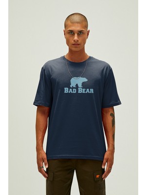 Bad Bear Muscle Basıc T-Shırt Navy Erkek Bisiklet Yaka Lacivert Tişört