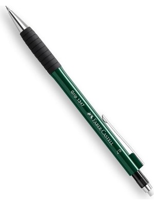 Leaf Shop Grip 1347 Versatil Kalem, 0.7 Mm, Koyu Yeşil, Ergonomik Tutuş, Yaylı Uç, Uzun Silgi, Modern Tasarım