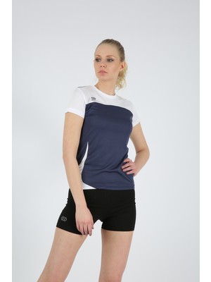 Dafron Kadın Lacivert Antrenman T-Shirt Şık Tasarım ve Rahat Kesim ile Günlük Kullanım İçin