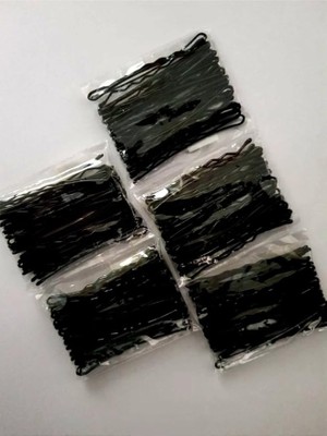 Leaf Shop Süs Dünyası Kadın Siyah 100'LÜ Tel Toka