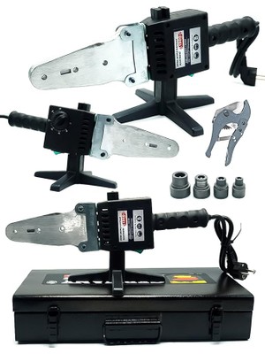 Leaf Shop Style Su Tesisatı Plastik Boru Kaynak Makinesi Kademe Ayarlı Çantalı Makaslı Set