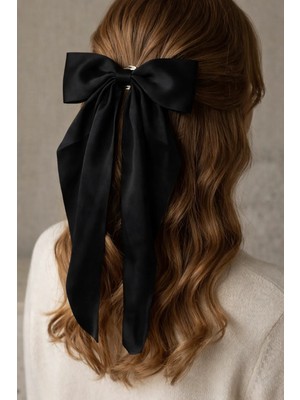 Katia & Bony Saten Fiyonklu Otomat Toka Siyah