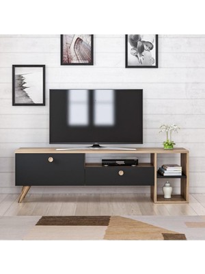 Leaf Shop Tv Ünitesi Siyah