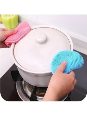 Leaf Shop Silikon Bulaşık Süngeri Çok Amaçlı Bez Tutacak 2 Adet