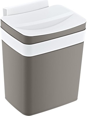 Leaf Shop Soft Askılı Çöp Kutusu 4 Lt Bej