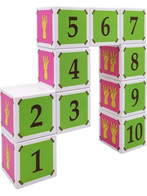Leaf Shop Manyetik Sayılar - 10 Mıknatıslı Küp