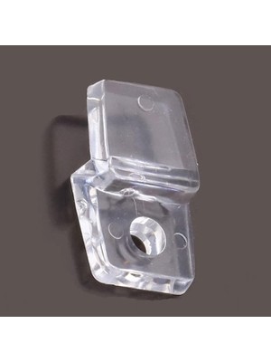 Leaf Shop Ayna Tırnağı Cam Ayna Tutucu Plastik Şeffaf 10 Adet