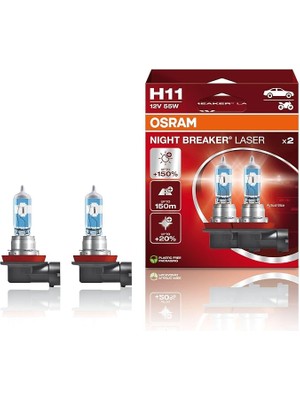 Leaf Shop H11%150 Fazla Işık Night Breaker Laser 12V