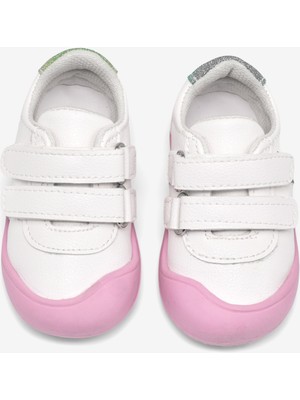 Tonny Black Çocuk Unisex Beyaz Gökkuşağı Ilk Adım Cırtlı Snaker