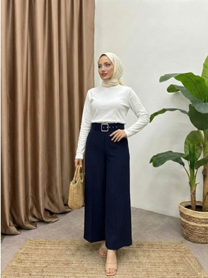 Foremia Kemer Detay Pantolon-Lacivert -