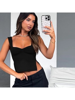 Rora Sırt Dekolteli Büzgü Detaylı Bluz