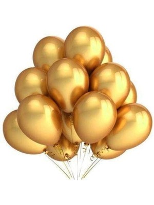 Leaf Shop Gold Balon 10'lu, Gold 8529637410236