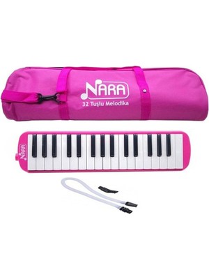 Leaf Shop 32 Tuşlu Çantalı Melodika Pembe