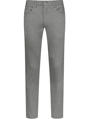 Hatemoğlu Gri Regular Fit 5 Cep Pamuklu Kot Pantolon