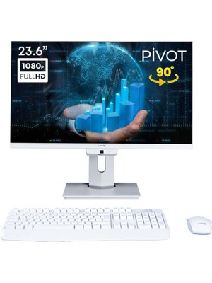 Turbox TAX1261 I5 12450H 16GB Ddr4 Ram 512GB Nvme SSD 23.6 Inç Fhd Bt Pivot Webcam All In One Pc