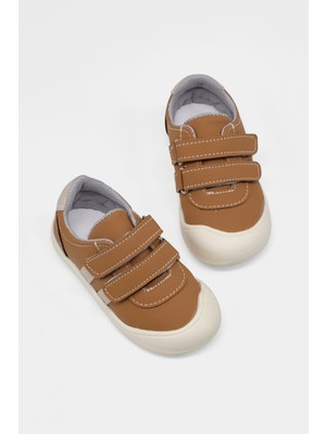 Tonny Black Çocuk Unisex Camel Ilk Adım Cırtlı Snaker