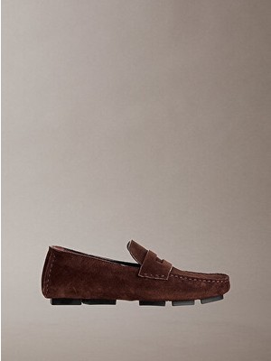 Calvin Klein Kadın Square Driver Süet Ayakkabı