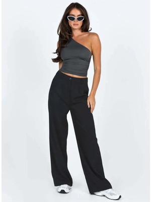 Rora Tek Omuz Detaylı Büzgülü Bluz