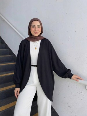 Miostil Yarasa Kol Ottoman Hırka-Siyah