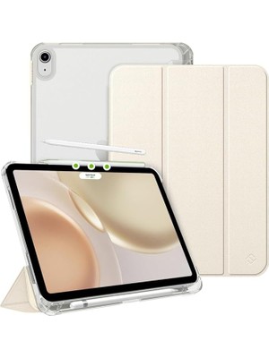 Leaf Shop Air 11INÇ M2/m3 2025-2024 ile Uyumlu Kılıf Flip Cover Kalem Bölmeli Pc Case Gold