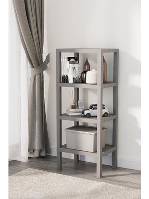 Leaf Shop Katlı Plastik Gri Banyo Mutfak Rafı MIT1051