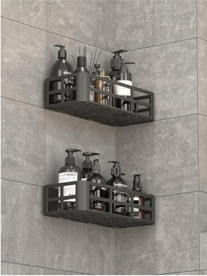 Leaf Shop Adet Düzenleyici Yapışkanlı Banyo Organizer Duş Rafı MIT1146