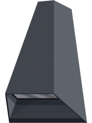 Hellios Helios 2X3W LED Duvar Armatürü, Günışığı, Siyah Kasa (Hs 5872)