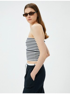 Koton Straplez Üst Kat Detaylı Ribanalı Slim Fit