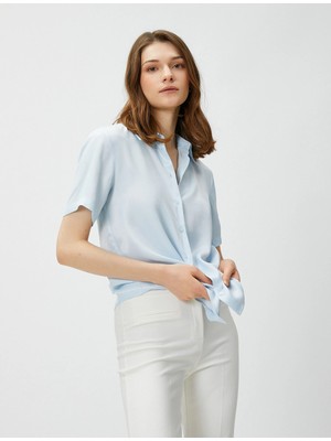 Koton Kısa Kollu Gömlek Düğmeli