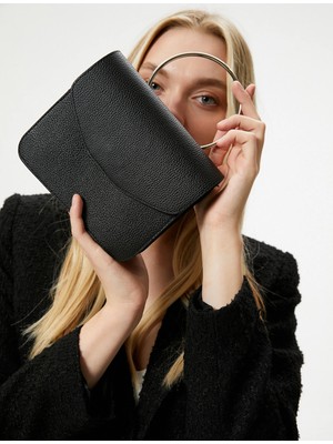 Koton Metal Askılı Mini Çanta Kapaklı