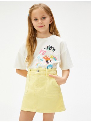 Koton Kot Etek Mini Boy Cepli Pamuklu Beli Ayarlanabilir Lastikli