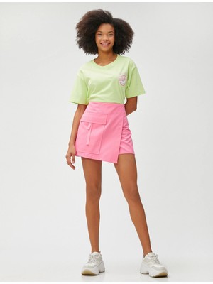 Koton Pamuklu Şort Etek Büyük Cep Detaylı