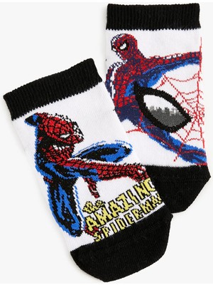 Koton 2'li Örümcek Adam Baskılı Çorap Seti Lisanslı