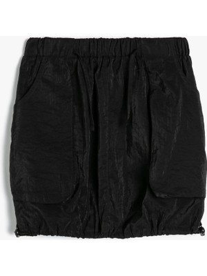 Koton Balon Etek Mini Boy Rahat Kesim Cep Detaylı