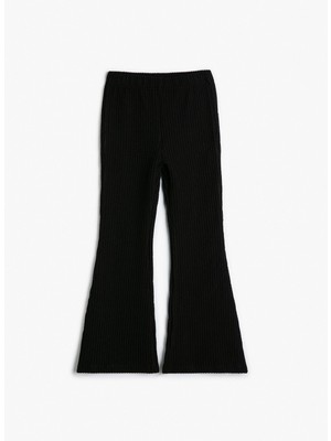 Koton Ispanyol Paça Pantolon Fitilli Beli Lastikli